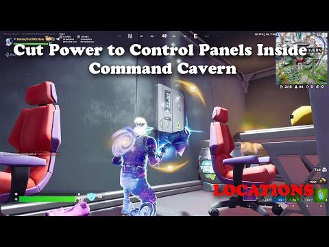 Cut Power to Control Panels Inside Command Cavern Locations