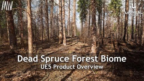 Unreal Engine 5.3 - MAWI - Dead Spruce Forest Overview #unrealengine #UE5 #gamedev