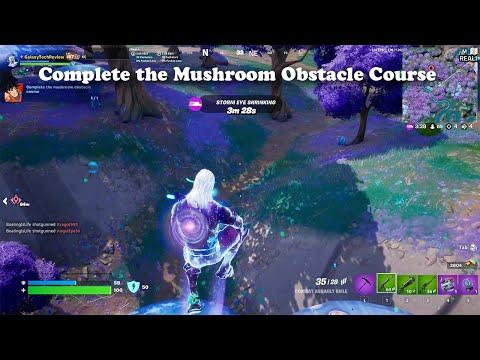 Complete the Mushroom Obstacle Course Fortnite