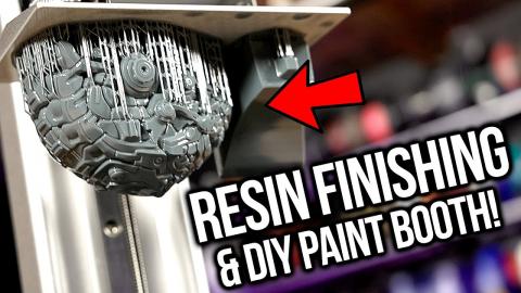 3D Printing a Transformer at home + DIY paint booth!