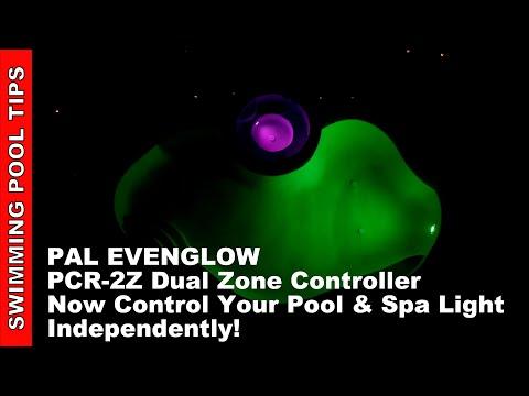 PAL EVENGLOW PCR-2Z Dual Zone Controller - Now You Can Control Your Pool & Spa Light Independently!