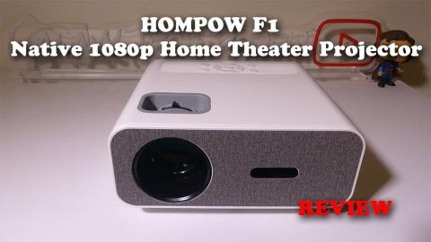 HOMPOW F1 Native 1080p Home Theater Projector REVIEW