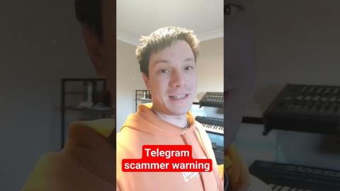 Telegram scammers on YouTube!