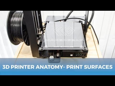 The Anatomy of a 3D Printer // 3D Printer Bed Surfaces