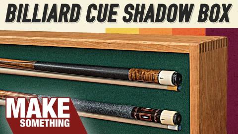 Pool Cue Shadowbox Display | Tribute to Dad