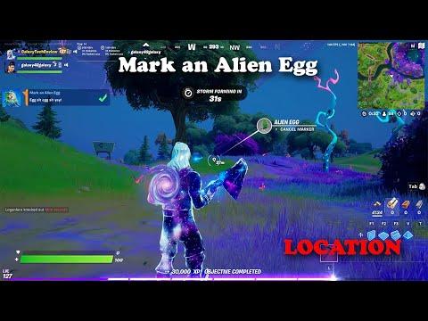 Mark an Alien Egg Location | Fortnite