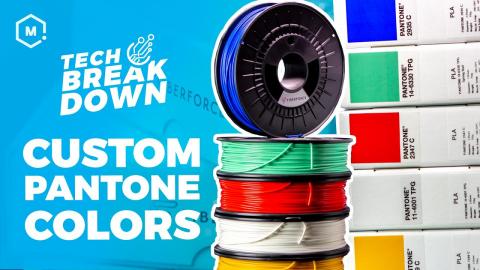 Pantone® Certified PLA Filament from FiberForce // 3D Printer Filament Highlights