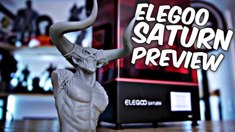 Unboxing & Testing the Elegoo Saturn Large Resin 3D Printer - Pre-Release