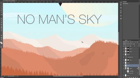 PHOTOSHOP: No Man's Sky Speed Art