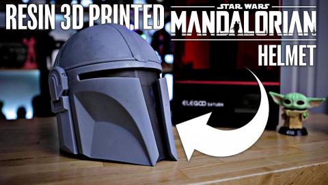 How to 3D Print a Mandalorian Helmet on the Elegoo Saturn! Resin Welding!