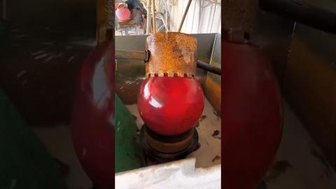 Satisfying Red Obsidian Ball????????????????#satisfying #diy #shorts