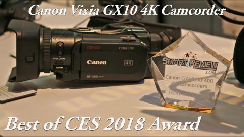 CES 2018 | Canon Vixia GX10 4K Camcorder | Dual Pixel CMOS AF | Best of CES 2018 Award