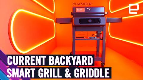 Current Backyard smart grill & griddle first look at CES 2024