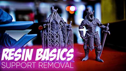 Resin 3D Printing Basics - How to Remove Supports
