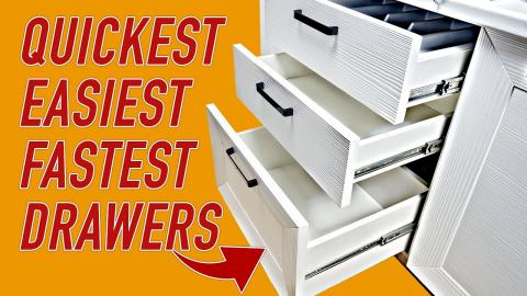 Quickest and easiest way to make drawers. Woodworking Project