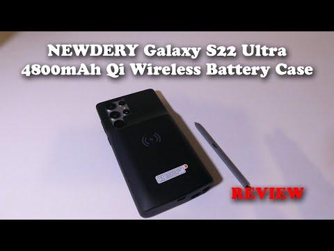 NEWDERY Samsung Galaxy S22 Ultra 4800mAh Qi Wireless Battery Case REVIEW