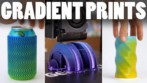 Color Shifting 3D Printed Gradients #Shorts