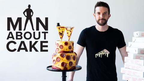 Pizza Wedding Cake for National Pepperoni Pizza Day ????????????| Man About Cake with Joshua John Ru