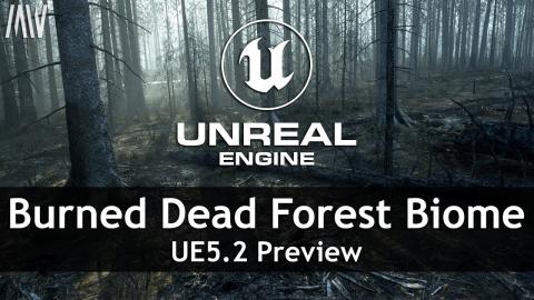 MAWI Burned Dead Forest | Unreal Engine 5.2 | Preview #unrealengine #UE5 #gamedev