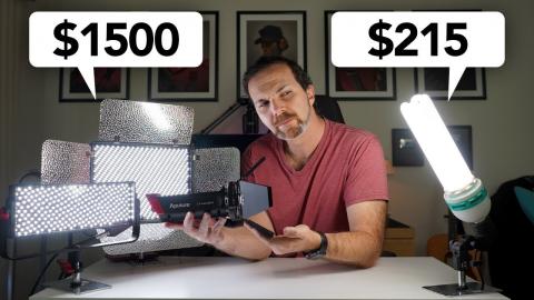 $1500 LED Setup vs $215 Fluorescent Setup — [SHOT ON SONY A7III - ONE Battery ONE Video Challenge]