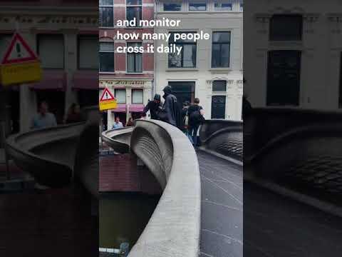 3D Printed Bridge Placed in Centre Amsterdam