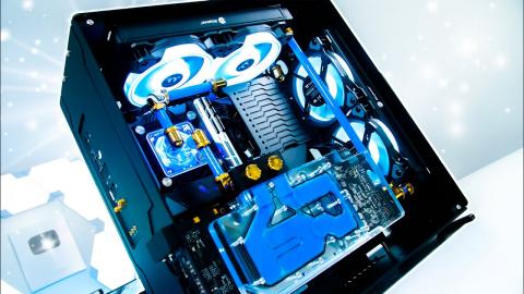 CLEAN Custom Water Cooled ITX Gaming PC Build - SC Wraith ITX