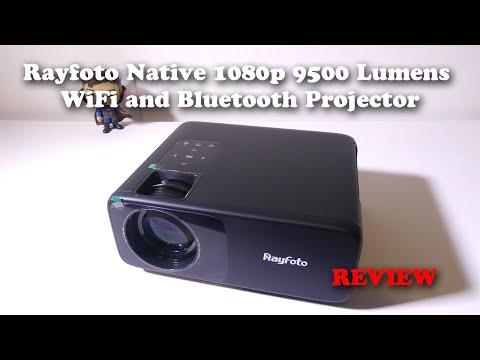 Rayfoto Native 1080p 9500 Lumens WiFi and Bluetooth Projector REVIEW