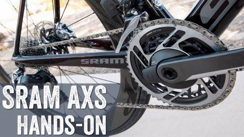 SRAM RED AXS: Hands-on tech deep dive // New Quarq Power Meter, AXS App, eTap Configuration