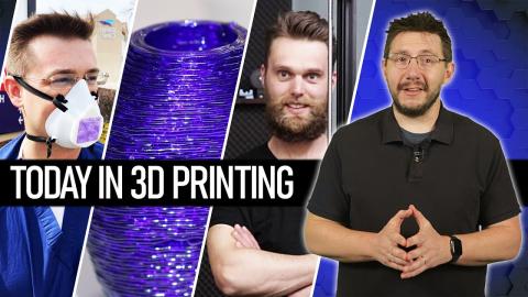 3D Printing Face Masks, 3D Printing Glass, and Proper Printing // Today In 3D Printing