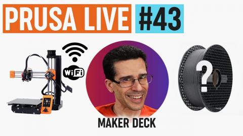 Guests from Maker Deck, MINI+ Wifi firmware,  new Prusament material reveal - PRUSA LIVE #43