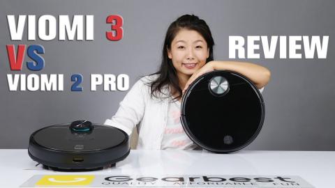 Upgraded Xiaomi VlOMI V3 Vacuum Cleaner vs VIOMI V2 Pro Comparison Review