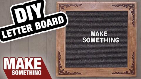 How to Make a Letter Board | Easy Woodworking Project