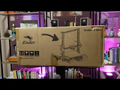 WAS LIVE Creality Ender 3 MAX Unboxing and First Test