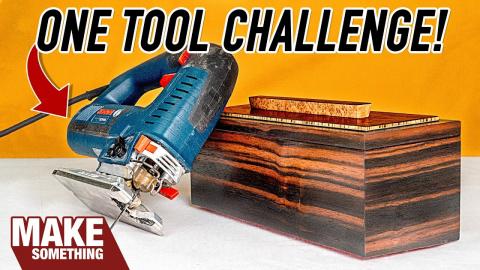 One Tool Challenge. Make This With ONLY a Jigsaw!