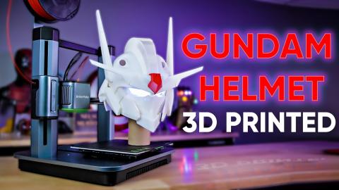 3D Printing a Gundam Helmet on the Ankermake M5