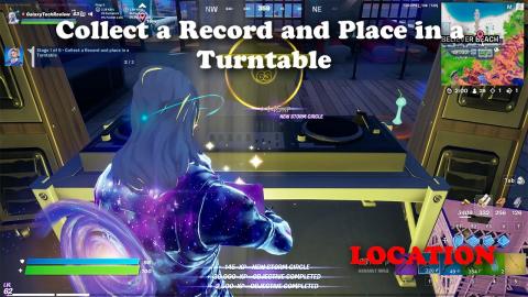 Collect a Record and Place in a Turntable Location