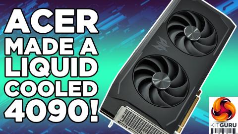 Acer's Custom Liquid-Cooled 4090 - thermals, acoustics & more