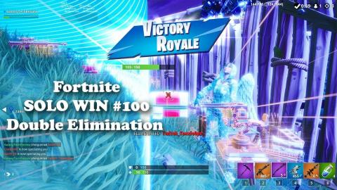 Fortnite -100th Solo Win - Double Elimination