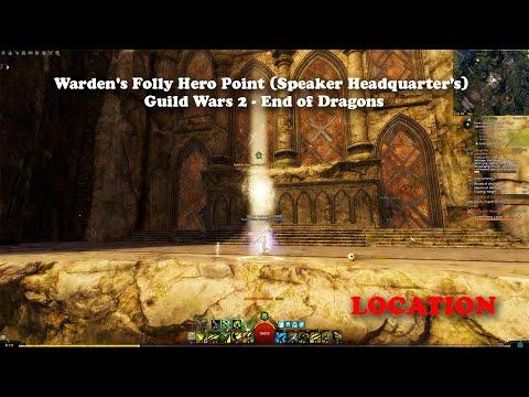 Warden's Folly Hero Point (Speaker Headquarters) Guild Wars 2 -  End of Dragons