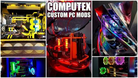 Amazing Ultimate Custom Water Cooled PC Builds of Computex 2018 - CASE MODS