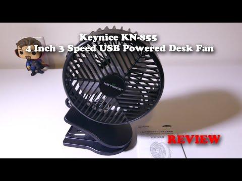 Keynice KN-855 USB Powered Desk Fan REVIEW