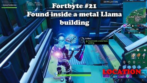 Fortbyte #21 - Found inside a metal Llama building LOCATION