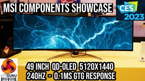 CES 2023: MSI 49" OLED 240Hz, peripherals, routers, GPUs and more!