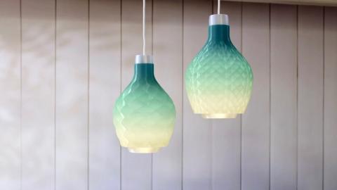 3D Printing Unpeeled: 3D Printed Lamps from Fishing Nets