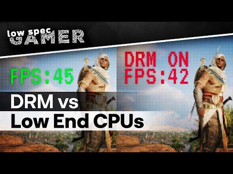Is DRM killing performance on low end CPUs?