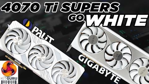 WHITE 4070 Ti Supers are here - Gigabyte Aero & Palit GamingPro
