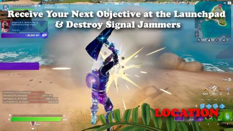 Receive Your Next Objective at the Launchpad and Destroy Signal Jammers LOCATION