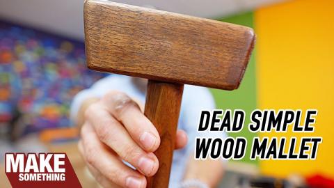 How to make a simple wood mallet. Easy woodworking project.