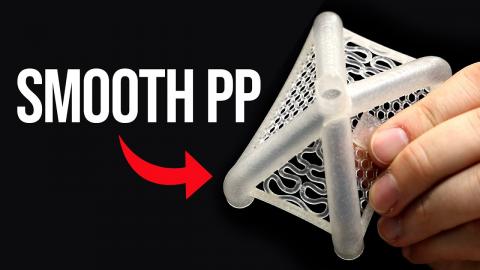 How To Smooth 3D Printed Polypropylene!