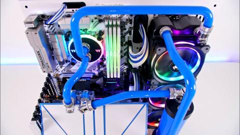 Core P3 - Project Blue Snow PC Build Time Lapse